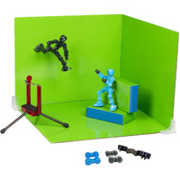 Zing Klikbot Zanimation Studio - Includes 2 Klikbots, Phone Stand/Holder And 2 Sided Backdrop Screen, For Ages 6 And Up