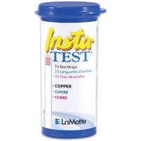 Lamotte Test Strip, Copper, 0 To 3.0 Ppm, Pk25