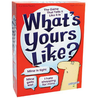 Playmonster What's Yours Like? - Hilarious Party Card Game - Describe What Your Guess Word Is Like - Ages 12+