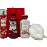 Bath & Body Works Japanese Cherry Blossom 4 Piece Gift Set (4 Piece Set)