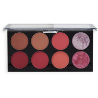 Makeup Revolution Ultra Blush Makeup Palette, Bronzer & Highlighter, Includes 8 Shades, Gluten Free, Vegan & Cruelty Free, Sugar & Spice, 13G