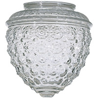 Clear Pineapple Glass Shade - 3-1/4-Inch Fitter Opening