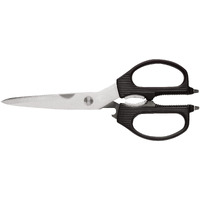 Shun Multi Purpose Shears, Stainless Steel Kitchen Scissors, Dm7300, Black, 3.5 Inch Blade