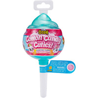 Oosh Slime Cotton Candy Cuties Series 2 By Zuru (Purple) Scented, Squishy, Fluffy, Soft, Stretchy, Stress Relief, Party Favors, Non-Stick With Collectible Cutie Slow Rise Toy