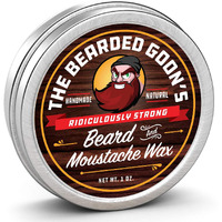 The Bearded Goon Ridiculously Strong Mustache And Beard Wax For Men | All Day Style Control To Tame Facial Hair | All Natural Handlebar Moustache Wax - 1Oz (30Ml)