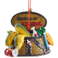 Fishing Basket Christmas Tree Ornament J8552