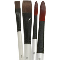 Robert Simmons Simply Simmons Long Handle Brush Sets Synthetic Set Of 4