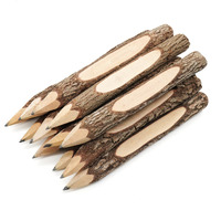 Bsiri Pencil Wood Favors Of Graphite Wooden Tree Rustic Twig Pencils Birch Of 12 Camping Lumberjack Decorations Party Supplies Novelty Gifts Bark Pencils Gifts (5 Inch Personalized)
