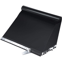 Fuxury Large Poly Mailers 14.5X19\'\' 200Pc, Waterproof Shipping Bags For Clothing, Strong Adhesive Mailers Poly Bags For Small Business Suppliers, Durable Shipping Envelopes Mailing Bags Black