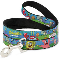 Dog Leash Spongebob And Friends Logo 6 Feet Long 1.5 Inch Wide