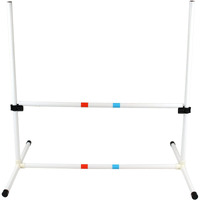 Midlee Dog Agility Bar Jump- Indoor Outdoor Hurdles Adjustable Pet Course Equipment