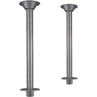 Rv Dinette Booth Table Leg With Flush Floor Mount For Rvs | Premium 27" Post | Camper Universal Leg Stand | Under Slide Out Rv Leg Stand Mount 2 Legs