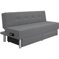 Serta Walton Convertible Sofa Sleeper Microfiber, Charcoal