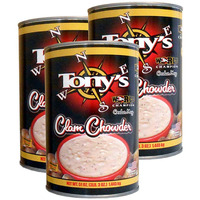 Tony's Clam Chowder 3X Champion Family/Restaurant Size 51Oz (Pack Of 3)