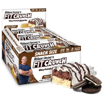 Fitcrunch Snack Size Protein Bars Designed By Robert Irvine Worldas Only 6-Layer Baked Bar Just 3G Of Sugar & Soft Cake Core (9 Count Milk & Cookies)