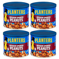 Planters Redskin Spanish Peanuts With Sea Salt 12.5Oz Can (Pack Of 4)