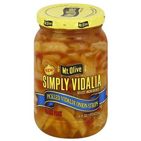 Mt. Olive Simply Vidalia Pickled Onion Strips 16 Oz (Pack Of 3)
