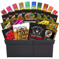 Buffalo Bills 25-Piece Beef Jerky & Beef Stick Sampler Gift Tool Box (Filled With 25 Assorted Packs)