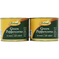 Green Peppercorns In Brine By Roland (3.5 Ounce) 2 Pack