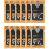 Aufschnitt Beef Jerky - Barbecue - 12 Pack (2 Oz Each) - Kosher, Glatt, Star-K Certification, Gluten Free, All Natural, No Nitrites, Grass Fed Beef