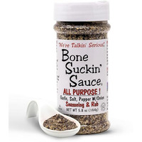 Bone Suckin' All Purpose Seasoning & Rub, Zero Calorie, Sugar Free, Gluten Free, Non Gmo, No Msg, Kosher, Garlic, Salt, Pepper & Onion