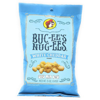 Buc-Ees Nug-Ees: White Cheddar Flavored Powdery Cheese-Flavored Beaver Nuggets Sweet Corn Puff Snacks From Texas Gluten Free 1 Bag Of 5 Ounce