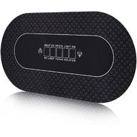 Furuisen 70 X 35 Inch Texas Holdem Poker Mat For Table Portable Poker Table Top With Smooth Premium Surface Noise Reduction And Carrying Case For Professional Poker Games Casino Games