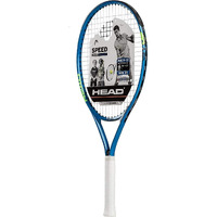 Head Speed Kids Tennis Racquet - Beginners Pre-Strung Head Light Balance Jr Racket , Frustration Free Packaging - 25 Inch, Blue