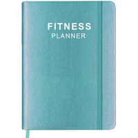 Fitness Planner - Workout Planner For Woman And Man Fitness Planner For Women & Men - A5 Hardcover Workout Journalplanner To Track Weight Loss Gym Bodybuilding Progress - Daily Health & Wellness Tracker Teal