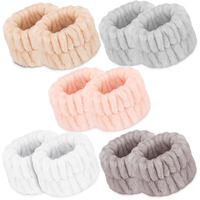 Women\'s Microfiber Face Washing Wrist Towels - Absorbent Wristbands And Spa Sweatbands For Girls, Prevent Water From Spilling Down Arms (10Pcs)