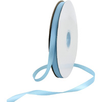 Toniful 3/8 Inch X 100Yds Sky Blue Satin Ribbon Thin Solid Fabric Ribbons Roll For Gift Wrapping Invitation Floral Hair Balloons Craft Sewing Party Wedding Popsicles Decoration Valentine\'s Day Bouquet