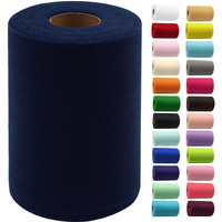 Navy Blue Tulle Fabric Rolls 6 Inch By 100 Yards (300 Feet) Fabric Spool Tulle Ribbon For Diy Navy Blue Tutu Bow Baby Shower Birthday Easter Party Wedding Decorations Christmas Craft Supplies