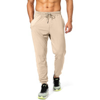 G Gradual Men\'s Sweatpants With Zipper Pockets Athletic Pants Traning Track Pants Joggers For Men Soccer, Running, Workout (Light Khaki, Large)