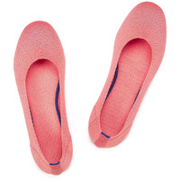 Frank Mully Womens Ballet Flat Shoes Knit Dress Shoes Round Toe Slip On Ballerina Walking Flats Shoes For Woman Low Wedge Comfort Soft,Pink,9