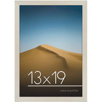 Americanflat 13X19 Picture Frame In Light Wood - Composite Wood With Shatter Resistant Glass - Horizontal And Vertical Formats For Wall With Included Hanging Hardware