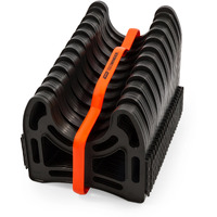 Camco Sidewinder Rv Sewer Hose Support  Made From Sturdy Lightweight Plastic  Curve Around Obstacles And Wont Creep Closed  20 Feet, Black  (43052)