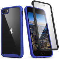 Idweel Iphone Se 2020 Case,Iphone Se 3Nd Generation Case 2022,Iphone 8 & 7 Case,Full-Body Durable Shockproof Case With Build In Screen Protector Heavy Duty Shock Resistant Hybrid Rugged Cover,Blue
