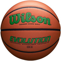 Wilson Evolution Indoor Game Basketball, Green, Size 7 - 29.5