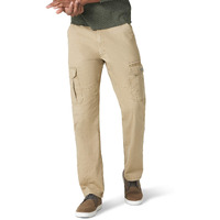 Wrangler Authentics Men's Relaxed Fit Stretch Cargo Pant, Elmwood, 32W X 29L