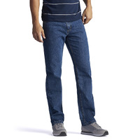 Lee Mens Regular Fit Straight Leg Jean, Medium Stone, 32W X 29L