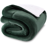 Nanpiper Baby Sherpa Blanket,Warm Toddler Throw Blanket,Soft Newborn Fleece Blanket For Winter (Olive Green,30X40 Inches)