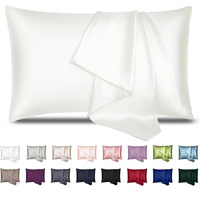 Inssl Silk Pillowcase For Women, Mulberry Silk Pillowcase For Hair And Skin And Stay Comfortable And Breathable During Sleep (Ivory, 20A36 King)