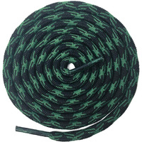 Delele 2 Pair Round Wave Non-Slip Antiskid Outdoor Mountaineering Climbing Shoe Laces Black&Green Hiking Shoelaces Men Women Shoestrings-62.99