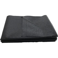 Plantional Black Iron-On Non-Woven Fusible Interfacing: 39 X 72 Inch Medium Weight Non-Woven Interfacing Iron On Polyester Single-Sided Interfacing For Diy Crafts Supplies