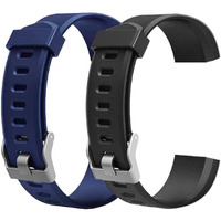 Id115Plus Hr Replacement Bands For Letscom, Lintelek, Kummel, Eurans, Poiuzet, Stiive, Octandra Veryfitpro Id115Plus Hr Fitness Tracker (Blue Black Color)