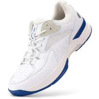 Fitville MenS Wide Pickleball Shoes All Court Tennis Shoes With Arch Support For Plantar Fasciitis (White, 10 Wide)