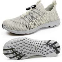 Dlgjpa Men's Quick Drying Water Shoes For Beach Or Water Sports Lightweight Slip On Walking Shoes Apricot 10.5