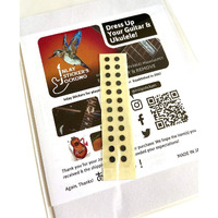 Inlay Sticker Fret Markers For Guitars & Bass - 1/8" Small Side Marker Dots - Black Pearl