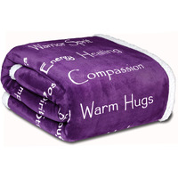 Wolf Creek Blanket Co - Compassion Blanket - (50X65) Strength Courage Super Soft Warm Hugs, Get Well Gift Blanket Healing Thoughts Positive Energy Love & Hope & Fluffy Comfort