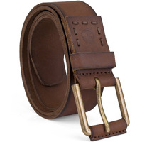Timberland Mens Big And Tall Casual Leather Belt, Brown, 56